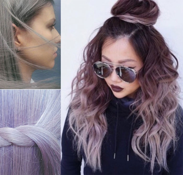 Smokey lilac hair is the hottest hair colour for 2016