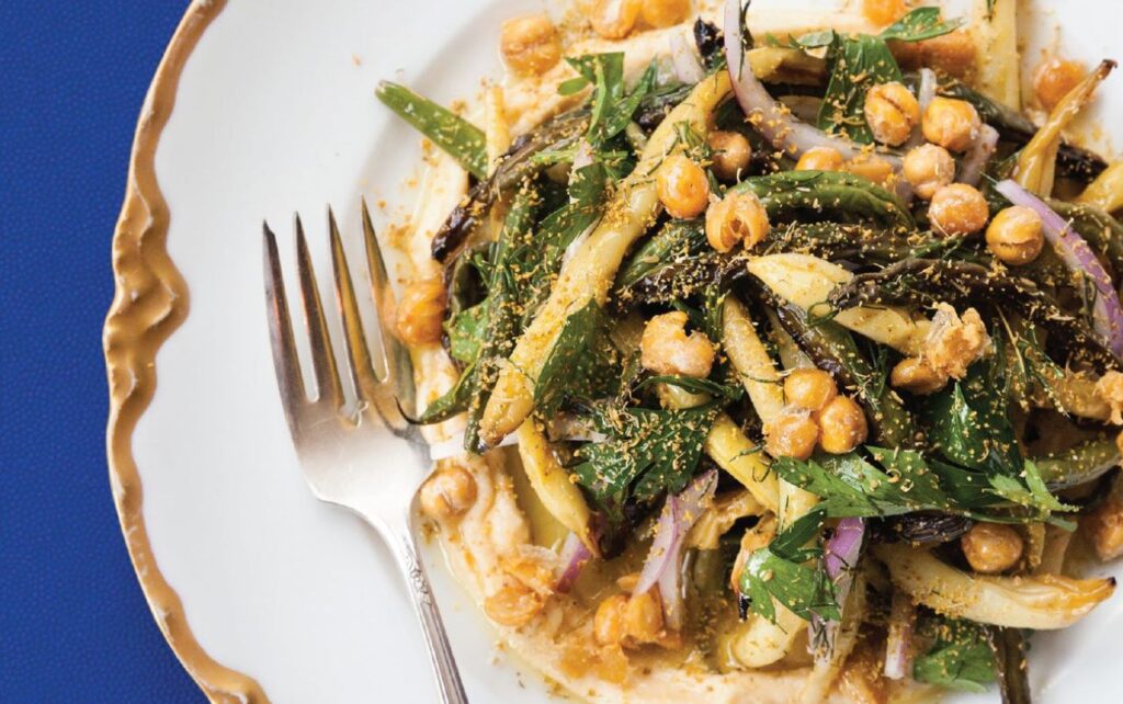 A green beans salad at St. Paul's Hyacinth Restaurant on Grand Avenue.